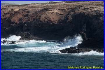 Las coladas de la costa sur de Telde datan de hace 3,8 millones de años (Foto Ildefonso Rodríguez)